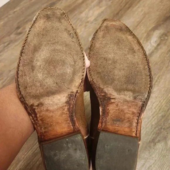 Nocona OU Oklahoma University Leather Cowboy Boots Womens 7 - Picture 7 of 8